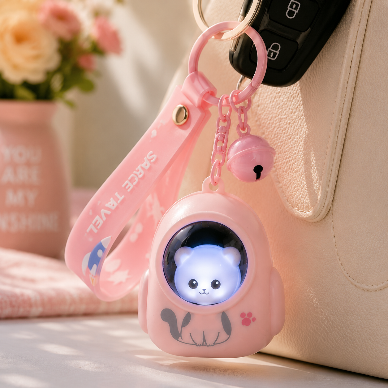 🐈Cute Cat Mini Keychain Flashlight