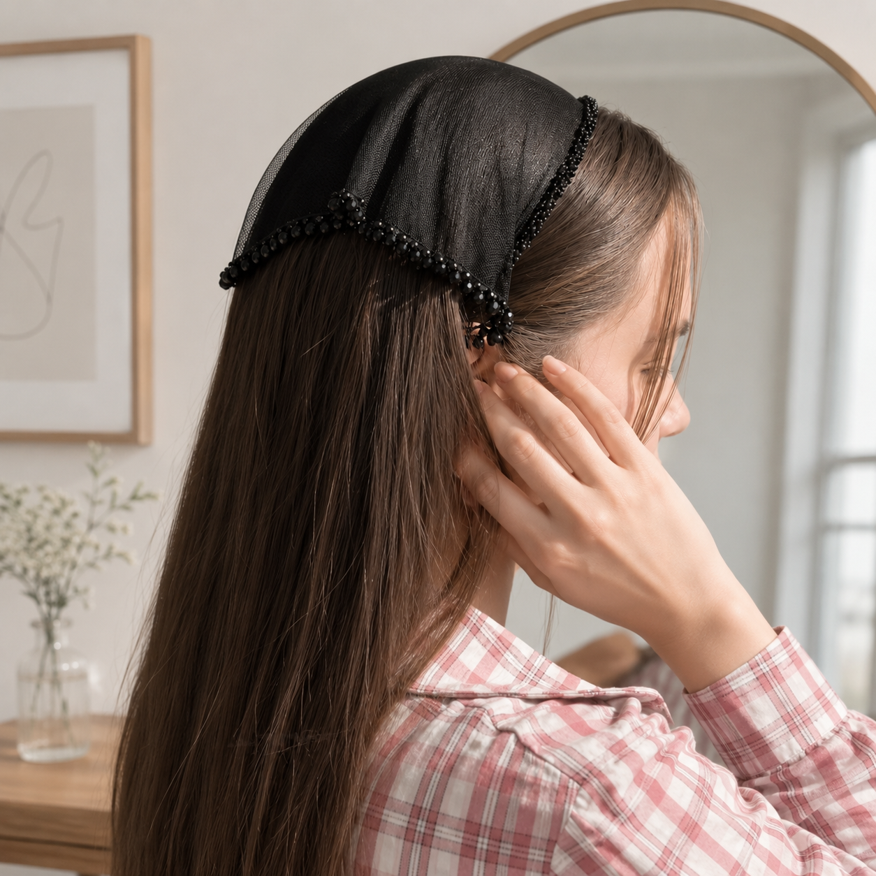 Premium Pearl Beaded Headband