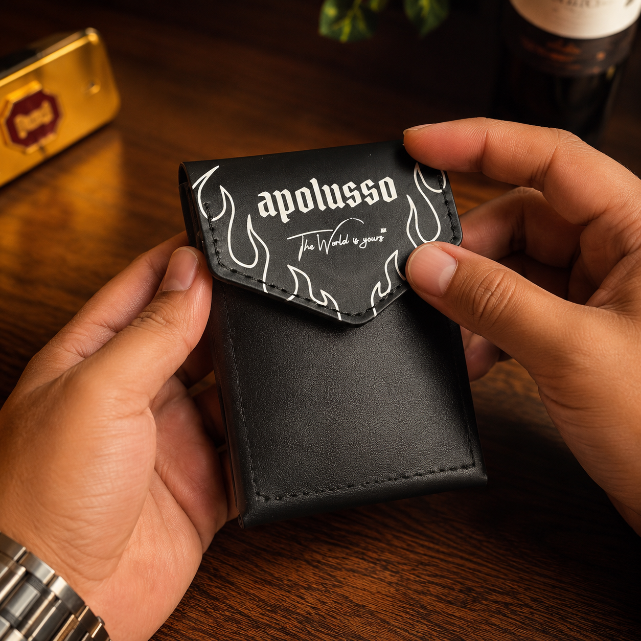 Elegant Apolusso Monaco Magnetic Wallet 💼🤎