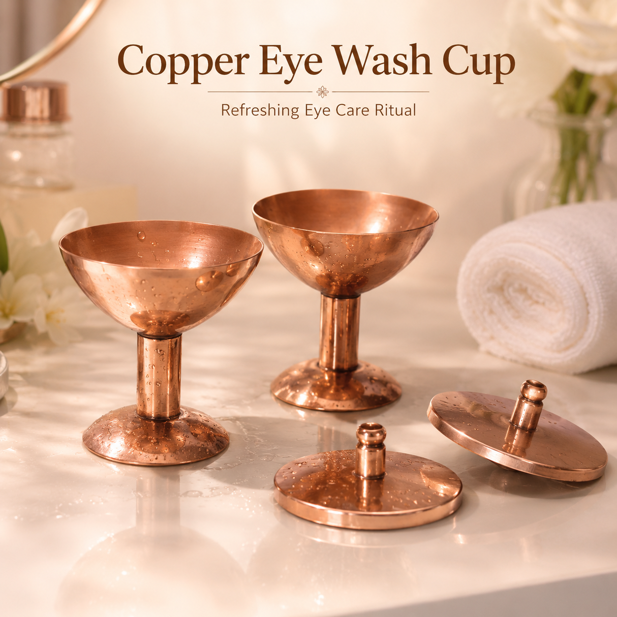 Premium Copper Eye Wash Cups