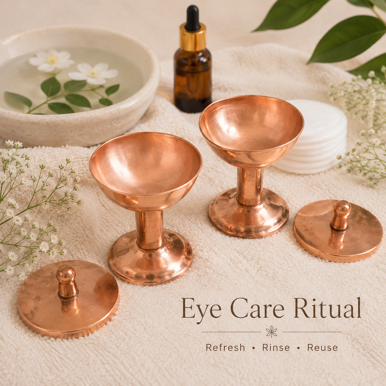 Premium Copper Eye Wash Cups