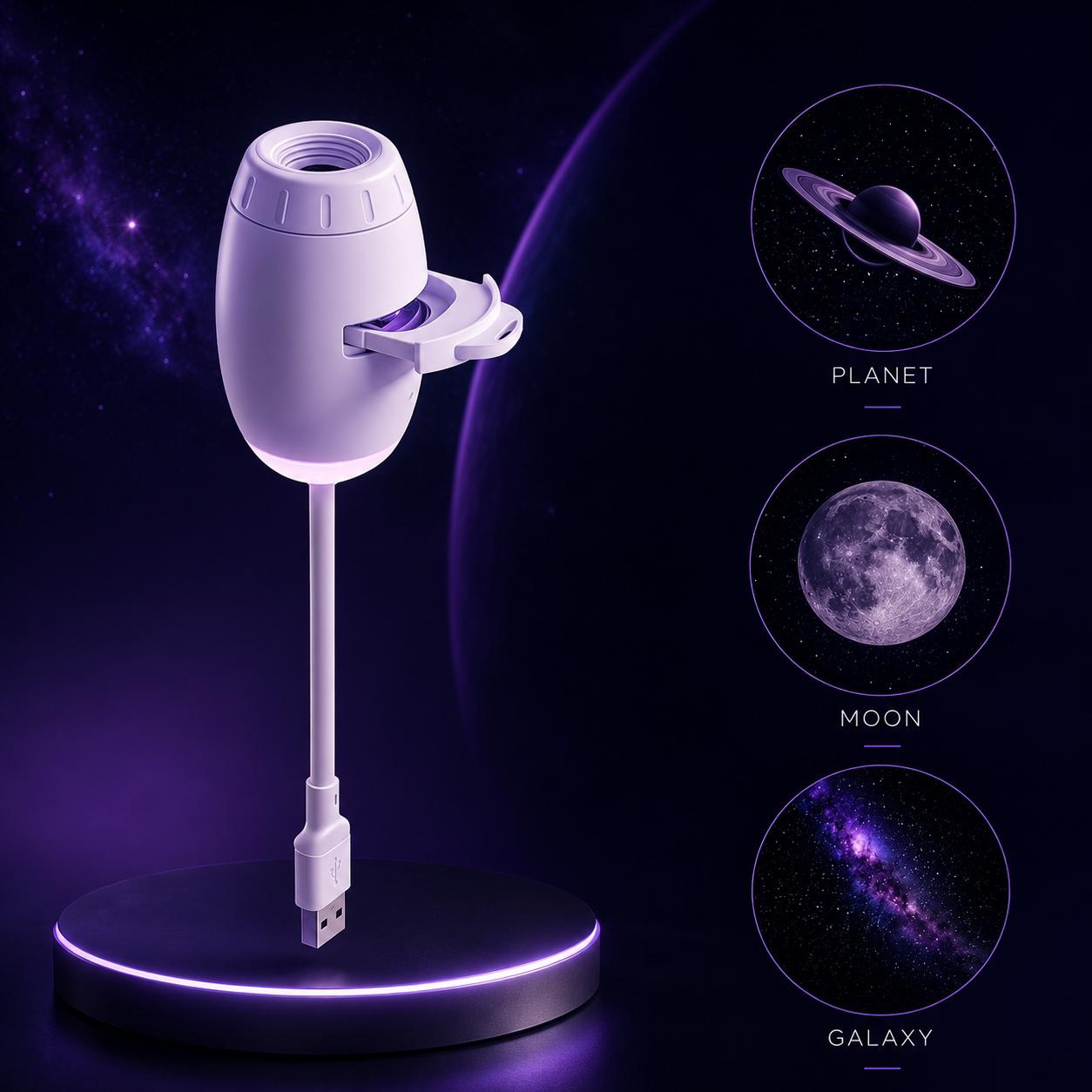 Aurora Galaxy Projection Lamp